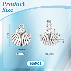 100 шт. Подвески из сплава в тибетском стиле&nbsp;TIBEP-UN0001-11