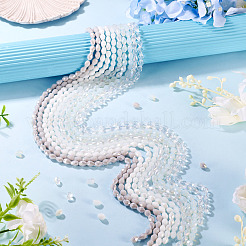 10 нить 10 цвета прозрачных стеклянных бусин&nbsp;EGLA-TA0013-24D