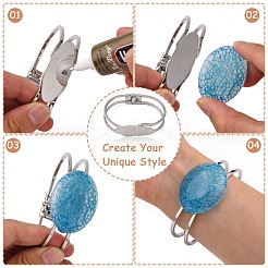 Латунная основа для браслета&nbsp;BJEW-N024-N-FF