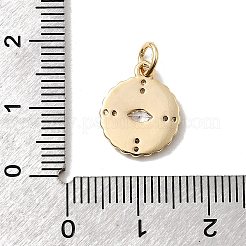 Латунные микро проложить кубического циркония подвески&nbsp;KK-H089-31G-03