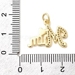 Подвески из латуни с прозрачным фианитом&nbsp;KK-G554-19G