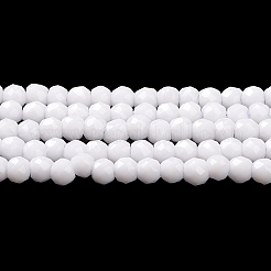 Стеклянные бусины из имитации нефрита&nbsp;GLAA-H021-02-08