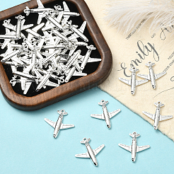 50 шт. подвески в виде самолета из сплава в тибетском стиле&nbsp;FIND-SC0018-08