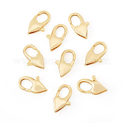 8 шт. латунные застежки-лобстеры в форме сердца&nbsp;KK-TA0002-71