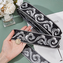 Полиэстеровую ленту с вышивкой благоприятного облака длиной 4.5 м приутюжьте/пришейте&nbsp;OCOR-WH0078-177B