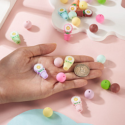 24шт 16 стиля силиконовые бусины&nbsp;SIL-TA0003-02