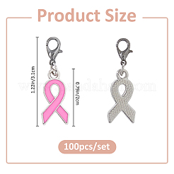 100шт сплава эмали подвески украшения&nbsp;HJEW-FH00187