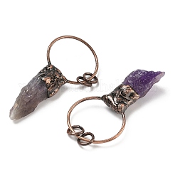 Природный аметист большие кулоны&nbsp;G-H332-06R-01