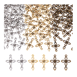 120 шт. 3-х цветные подвески из сплава в тибетском стиле&nbsp;FIND-PH0023-05