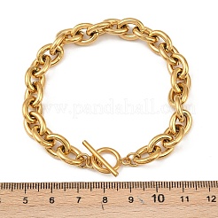 Браслеты-цепочки из нержавеющей стали 304 для женщин&nbsp;BJEW-C129-08A-G