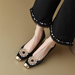 1 пара пряжек для обуви из сплава&nbsp;DIY-WR0004-08B