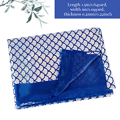 Ткани из полиэстера с рисунком рыбьей чешуи&nbsp;DIY-WH0304-508A