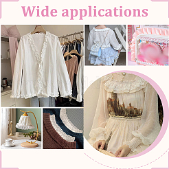 20 м эластичной нейлоновой кружевной отделки&nbsp;OCOR-WH0070-207B