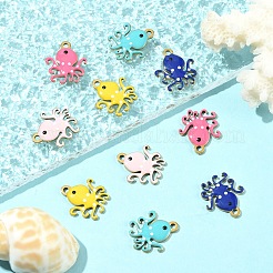 10 шт. 5-цветное ионное покрытие (IP) 201 подвески из нержавеющей стали&nbsp;STAS-YW0003-45