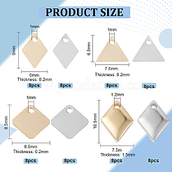 64шт 8 стильные латунные подвески&nbsp;KK-BC0009-54