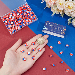 200шт бусины из полимерной глины ручной работы&nbsp;CLAY-SC0001-77