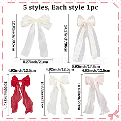 5 шт. 5-х цветные тканевые заколки-банты для волос&nbsp;PHAR-SP0001-14