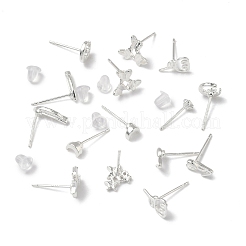 2 пара сережек-гвоздиков из сплава для женщин&nbsp;EJEW-FS0001-27J