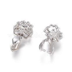 Латунный микро pave прозрачный кубический цирконий&nbsp;ZIRC-L093-28