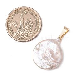 Подвески из натурального барочного жемчуга кеши с застежками из нержавеющей стали.&nbsp;PALLOY-JF05101