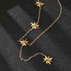 Подвеска в виде звезды из нержавеющей стали 304 и ожерелья для женщин&nbsp;LS-NJEW-Q026-01G