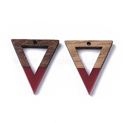 Подвески из смолы и ореха&nbsp;LS-RESI-S358-56E