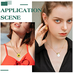 18 шт. 2 стиля стойки с покрытием из латуни с клеевым соединением плоские скобы&nbsp;KK-AR0001-80B