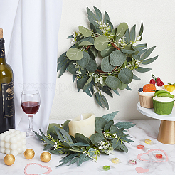 Шелковая ткань с полиэтиленовой пластиковой гирляндой для свечи&nbsp;AJEW-WH0314-804A