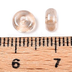 Прозрачные окрашенные цветные стеклянные бусины&nbsp;SEED-T007-02G