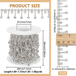 Стеклянные цепочки со стразами&nbsp;FIND-BC0001-22