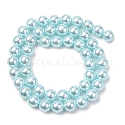 Гальванические оболочки жемчужные бусы пряди&nbsp;BSHE-G041-8mm-03
