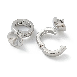 Латунный микро-паве кубический кубик циркония жемчужина&nbsp;ZIRC-F141-10P