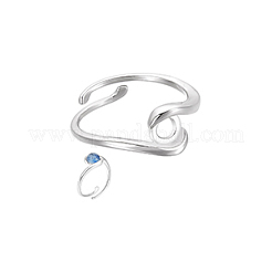 1 шт. компоненты кольца из стерлингового серебра&nbsp;STER-BC0002-53B