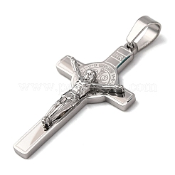 Подвески-кресты Иисуса из нержавеющей стали 304&nbsp;X-STAS-F323-12P