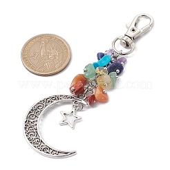 Подвески с подвесками из натуральных и синтетических драгоценных камней&nbsp;HJEW-JM01685-02