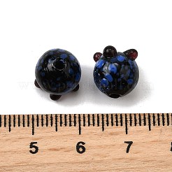 Бусины ручной работы в технике лэмпворк с неровностями&nbsp;LAMP-V002-01A