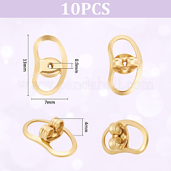 10 шт. Латунные гайки для ушей&nbsp;KK-UN0004-78G