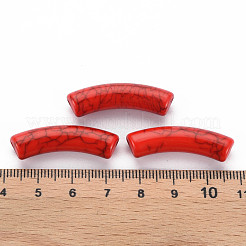 Непрозрачные акриловые бусины с краклеем&nbsp;MACR-S372-002N-009