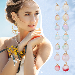 70 шт. 14 стиля прозрачных стеклянных подвесок&nbsp;GLAA-GA0002-16