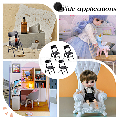 Симпатичный мини пластиковый складной стул&nbsp;DJEW-WH0015-79B