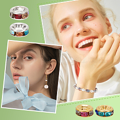 600 шт. 2 цвета железные дистанционные бусины&nbsp;IFIN-PH0001-65