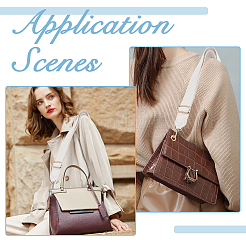 Регулируемые ремни для сумок из искусственной кожи с застежками из цинкового сплава&nbsp;FIND-WH0126-837B