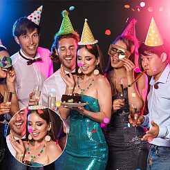 60шт 6 цвета непрозрачные акриловые бусины&nbsp;PACR-GA0001-01A