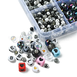 Наборы для изготовления браслетов из акриловых и пластиковых бусин своими руками&nbsp;DIY-FS0006-42