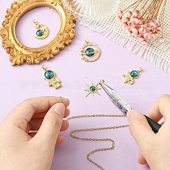 5 шт. 5 стиля латунные подвески с микропаве и кубическим цирконием&nbsp;KK-CJ0003-57