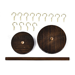 Плоский круглый деревянный держатель-органайзер для очков&nbsp;ODIS-T002-01B-01