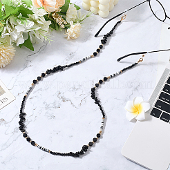 1шт полимерная глина со сплавом и кристаллами шейный ремешок для очков&nbsp;AJEW-CN0005-04A