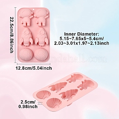 1 шт. полусфера ракеты-астронавта&nbsp;DIY-YW0012-17