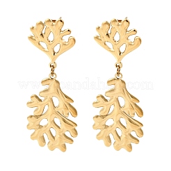 Серьги-гвоздики из нержавеющей стали 304&nbsp;EJEW-K268-43C-G