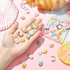 Кабошоны из непрозрачной смолы&nbsp;RESI-CJ0004-89